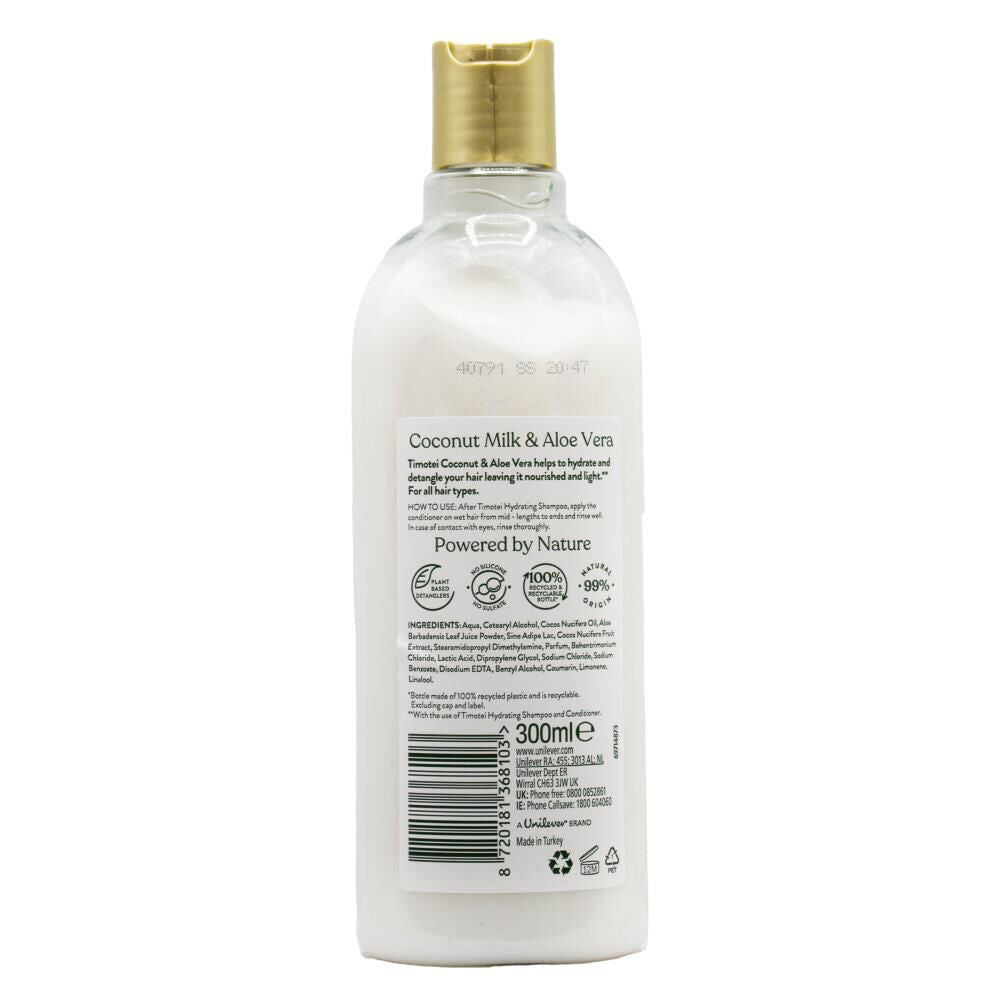 Timotei Nourishing Hydrating Conditioner 300ml Coconut Milk & Aloe Vera — image 2