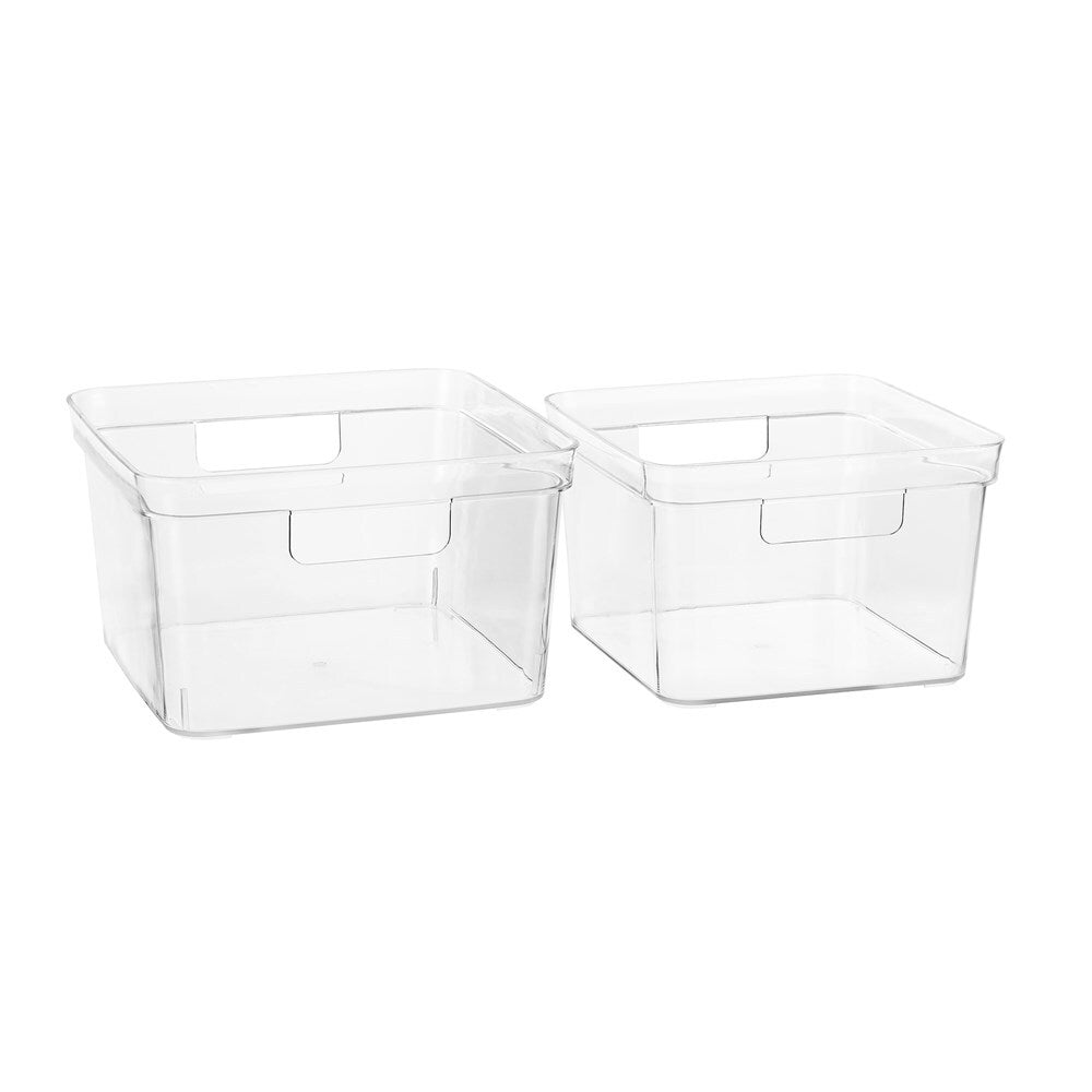 Boxsweden Crystal 22x14.5cm Square Storage Container - Clear (2 Pack) — image 4