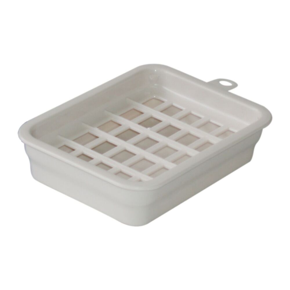 Homeleisure Plastic Removable Dish Soap Drainer Bathroom Tidy Holder White (6 Pack) — image 2