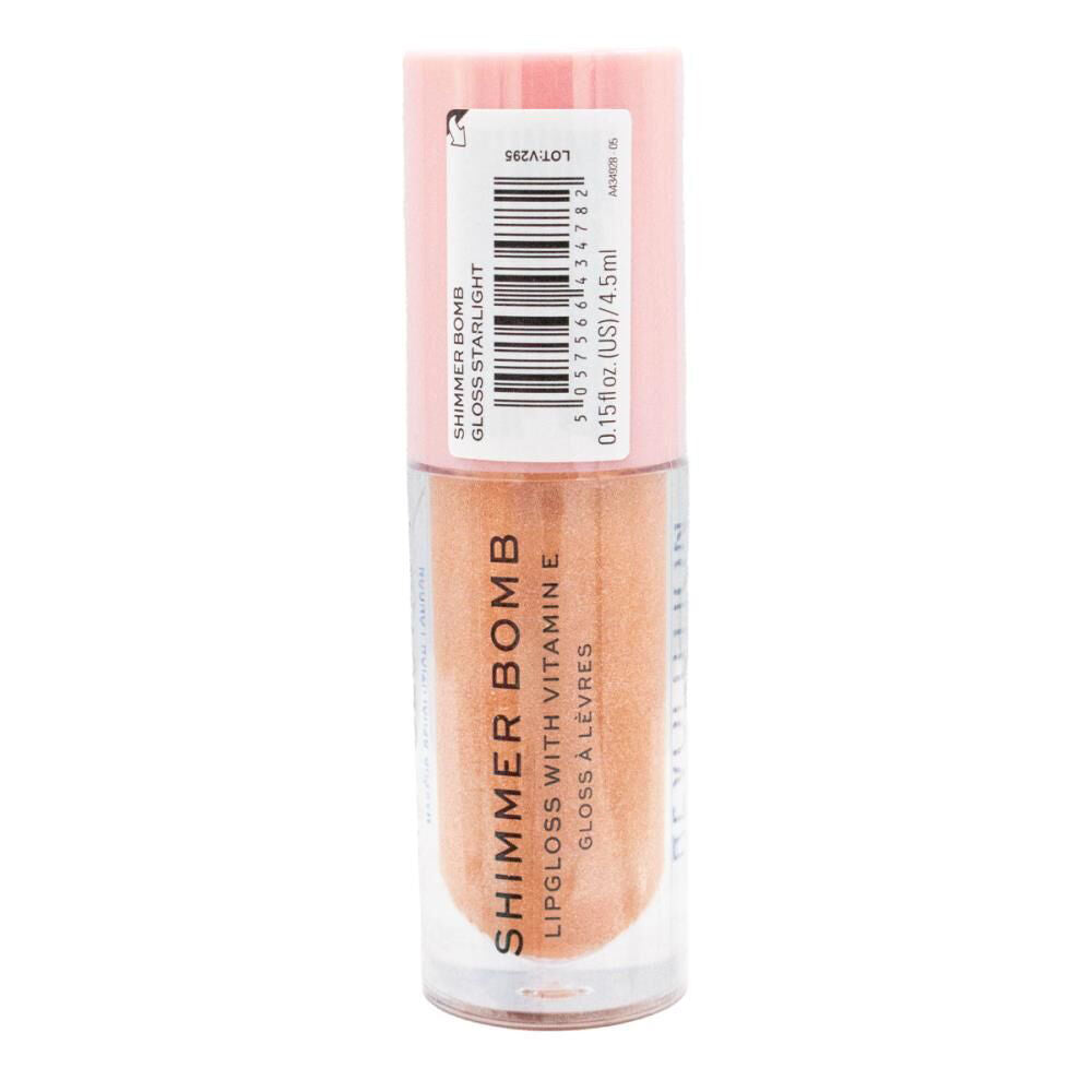 Revolution Liquid Lip Gloss Shimmer Bomb 4.5ml Starlight Glossy Makeup (3 Pack) — image 3