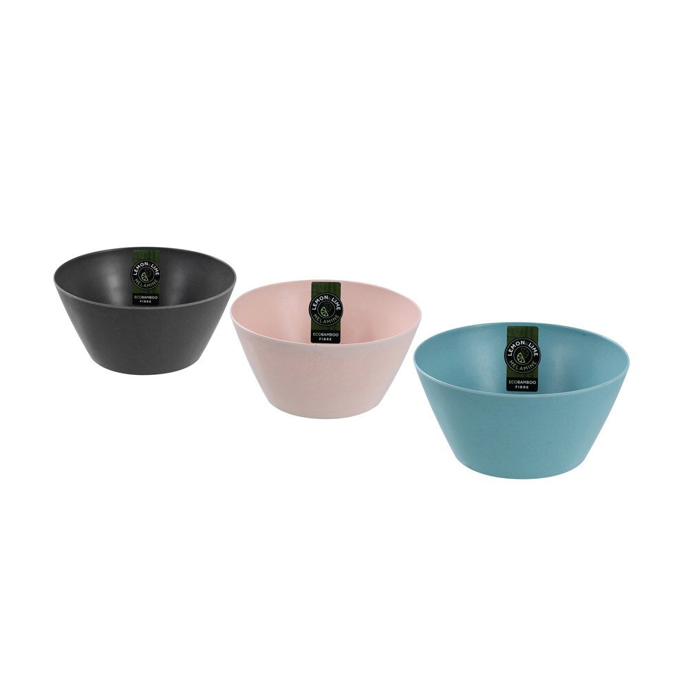 Lemon and Lime Round Melamine Eco Bamboo Fibre 15cm Serving/Dinner Bowl Assort (6 Pack) — image 8