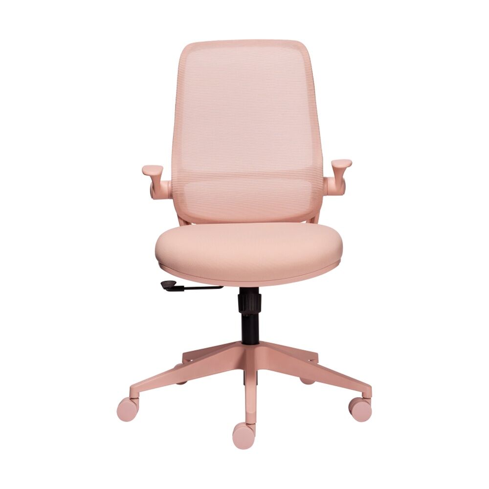 Mondo Shell Pink Mondo Zest Office Work Chair w/ Adjustable Armrests & Mesh Backing — image 3