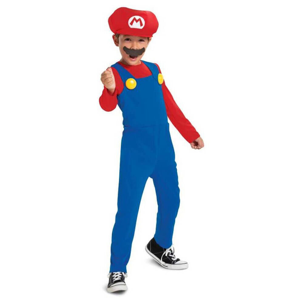Nintendo Super Mario Value Plus Kids/Childrens Overalls Costume Size 4-6