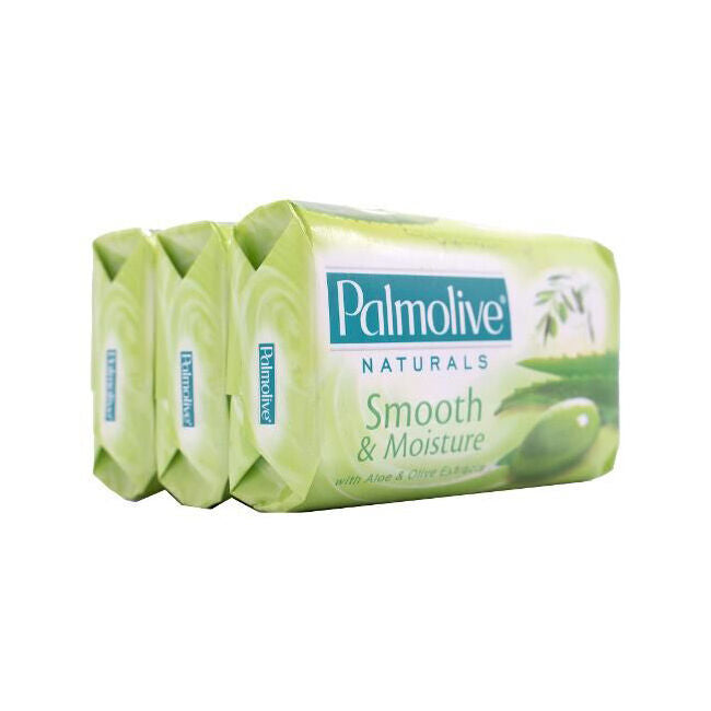 Palmolive Naturals Smooth & Moisture w/ Aloe Olive Soap Bar 80g Body Care (3 Pieces)
