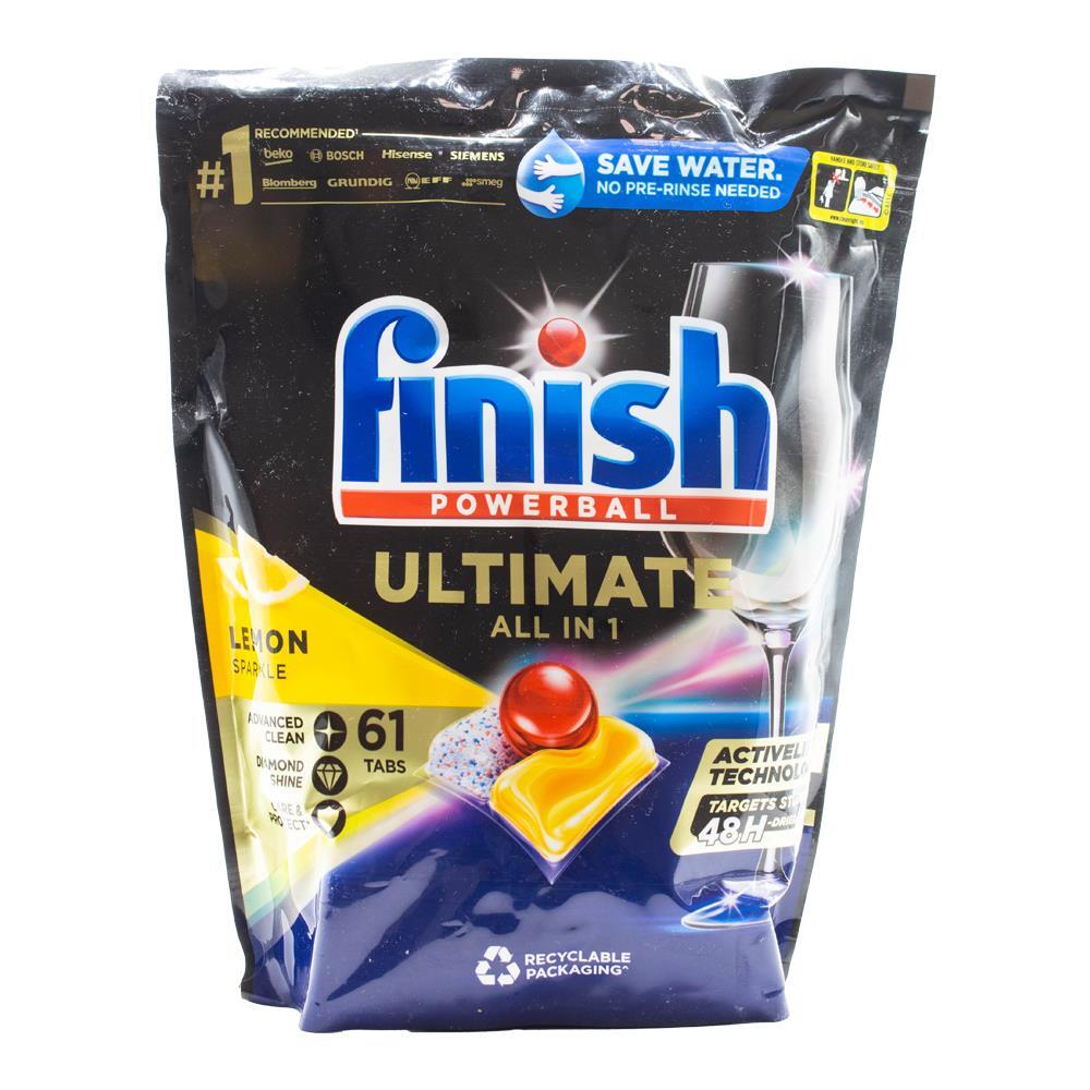 Finish Ultimate All-In-1 Advanced Clean Dishwasher Tablets Lemon Sparkle (122 Pieces) — image 2