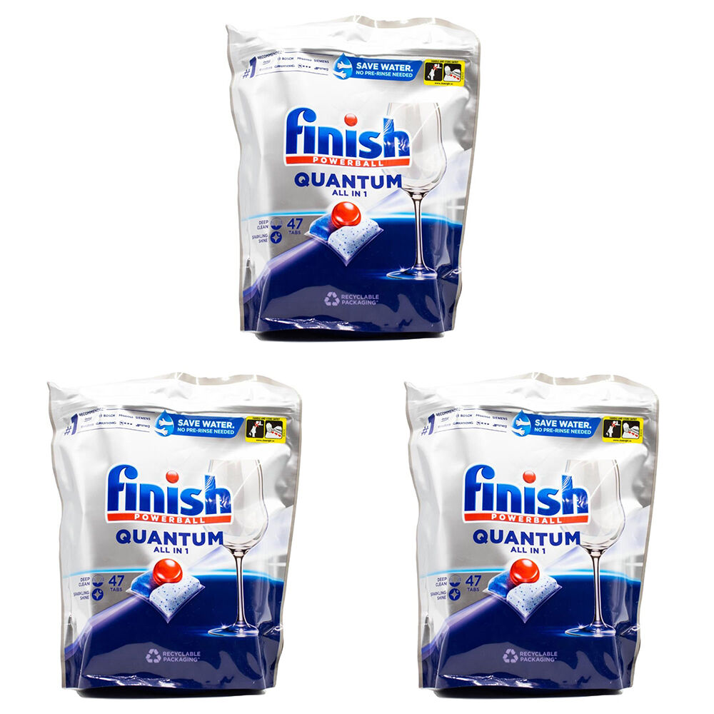 Finish Powerball Quantum Dishwashing Detergent Home Plate/Glass Cleaner (141 Pieces)