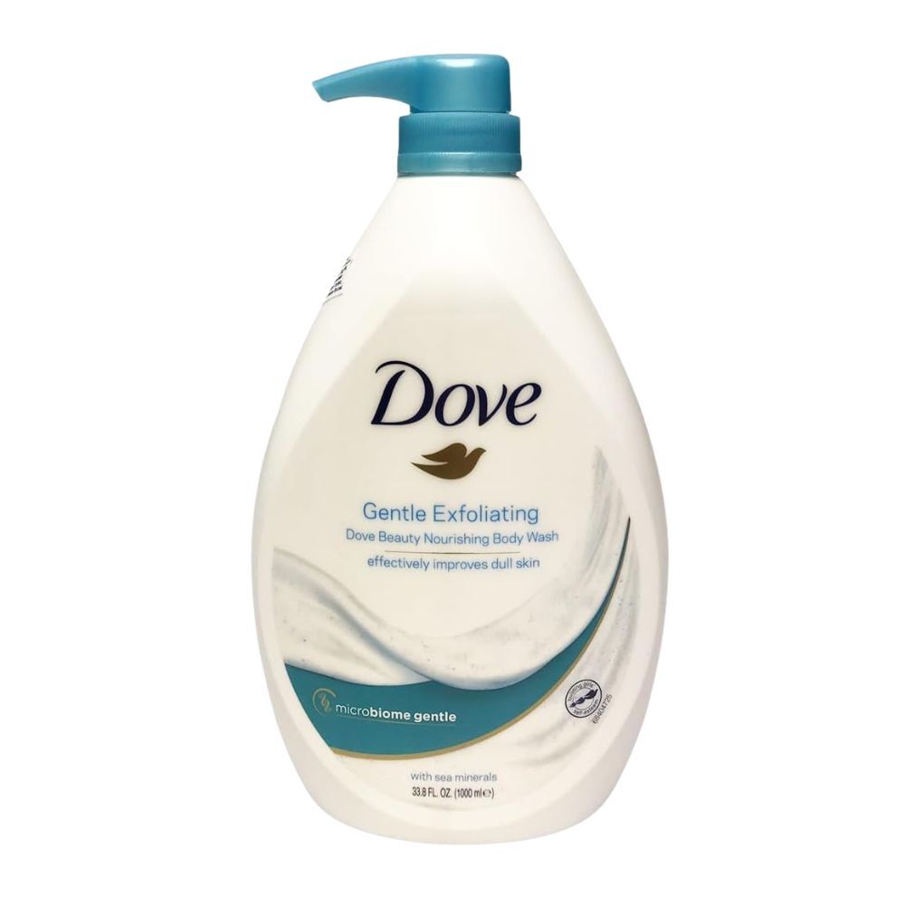 Dove Cream Gentle Exfoliating Body Wash 1L Moisturising Bath Care Soothing (12 Pack) — image 2