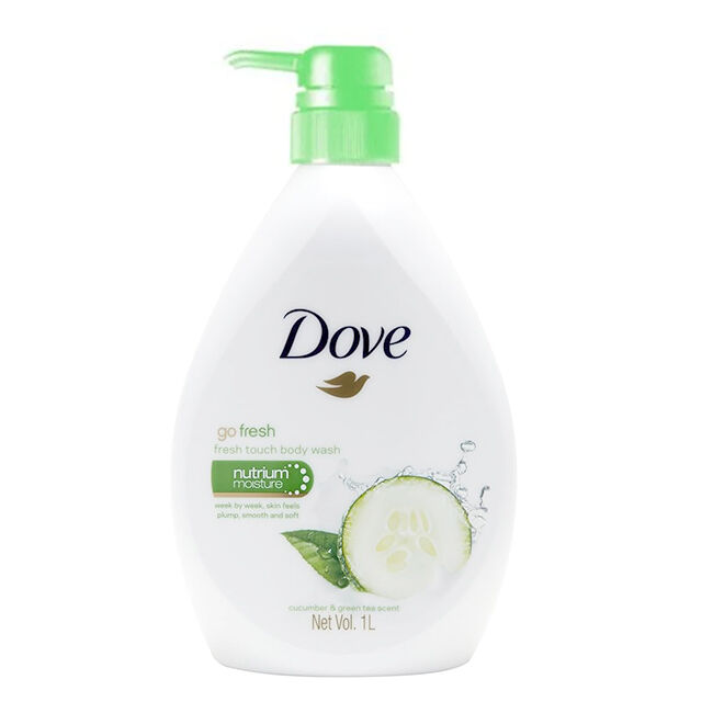 Dove Aqua Body Wash Go Fresh Touch & Green Tea 1L Refreshing Moisturiser (12 Pack) — image 2