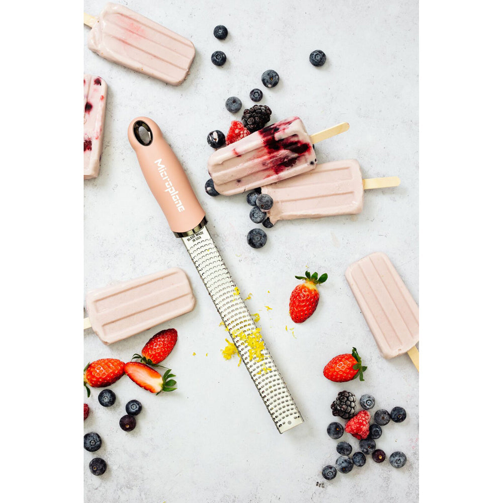 Microplane Premium Lemon/Orange Zester/Grater Stainless Steel Dusty Rose — image 2