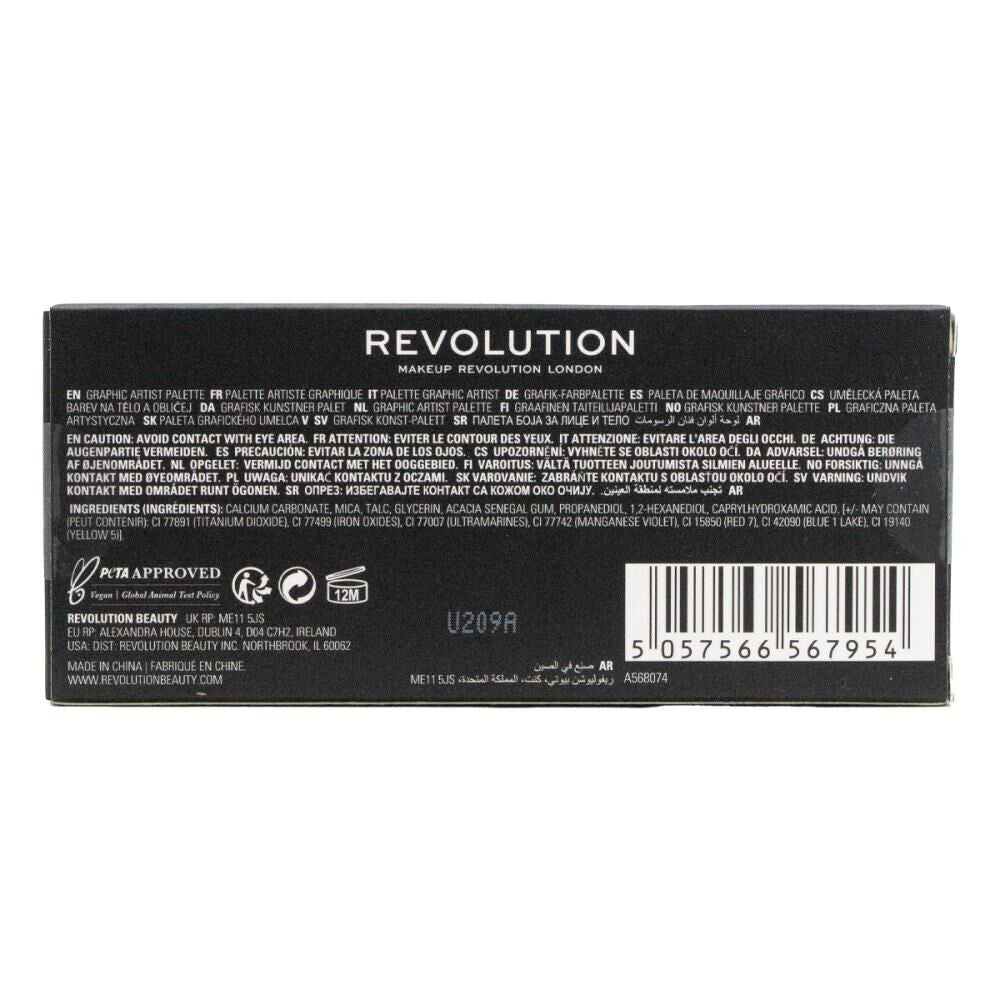 Revolution Pastel Dream Water Activated Eye Shadow Palette w/ Brush 1.35g — image 2