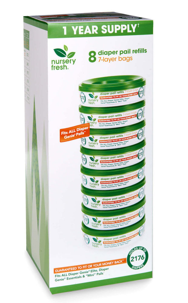 Munchkin 30L Baby Pail Self-Sealing Nappy Bin w/ Starter Refill & 8x 272 bags — image 3