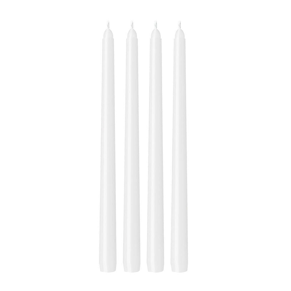 Annabel Trends Jewel Long Taper Candles Soy Beeswax 30cm White (3 Pieces)