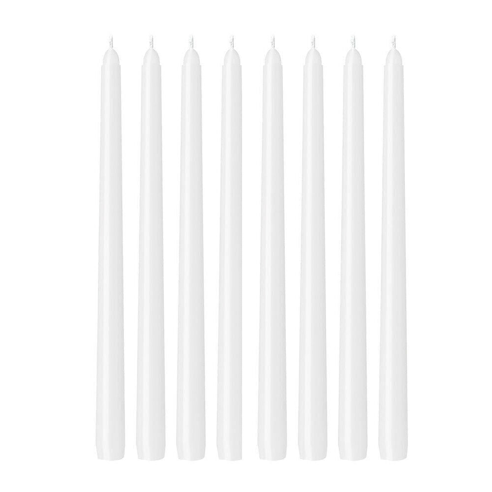 Annabel Trends 3pc Annabel Trends Jewel Long Taper Candles Soy Beeswax 30cm White (2 Pack)