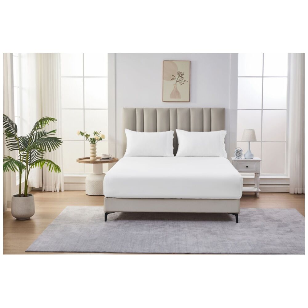 Grosvenor House 500TC Egyptian Cotton Sheet Set w/ Pillowcase White — image 4