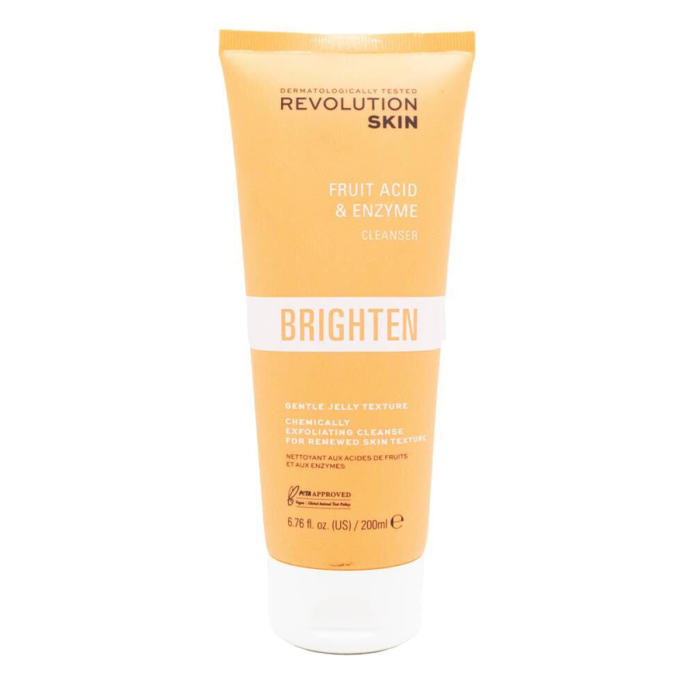 Revolution Fruit Acid & Enzyme Brighten Facial Cleanser Skin Care 200ml (6 Pack) — image 2
