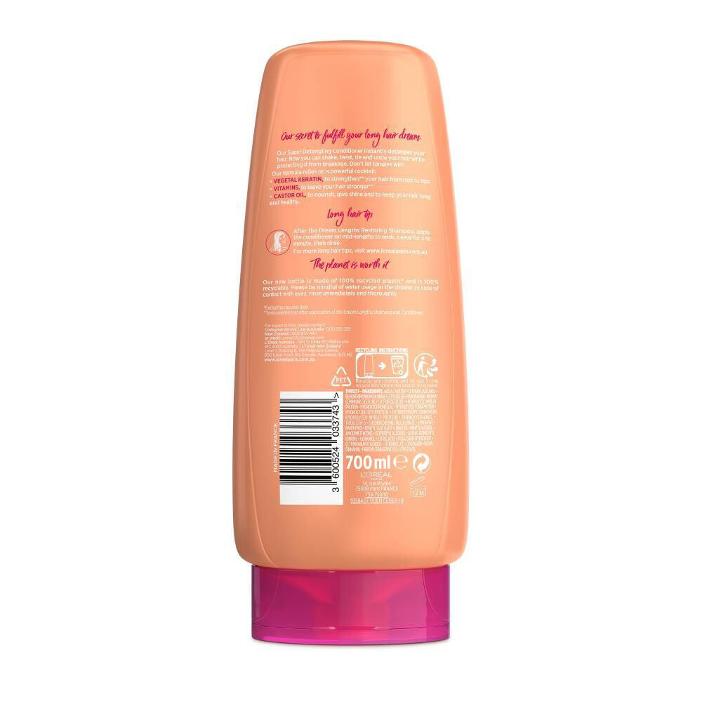 Loreal Elvive Dream Lengths Super Detangling Conditioner 700ml Damaged Hair (3 Pack) — image 3