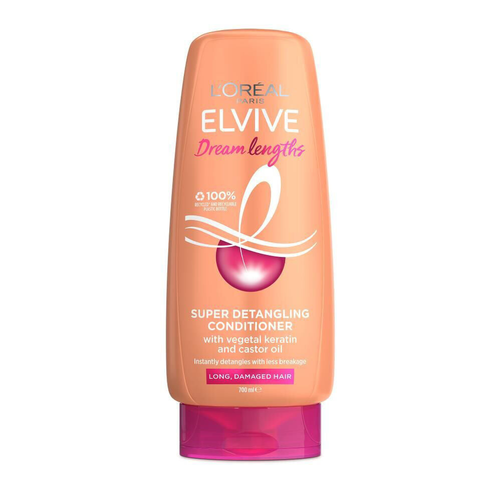 Loreal Elvive Dream Lengths Super Detangling Conditioner 700ml Damaged Hair (3 Pack) — image 2