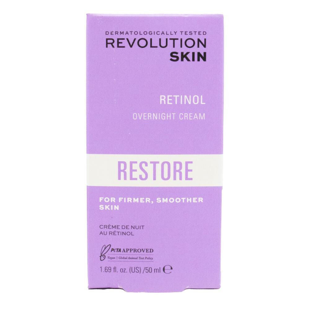 Revolution Face Skin Care 50ml Anti-Aging Retinol Overnight Cream Restore
