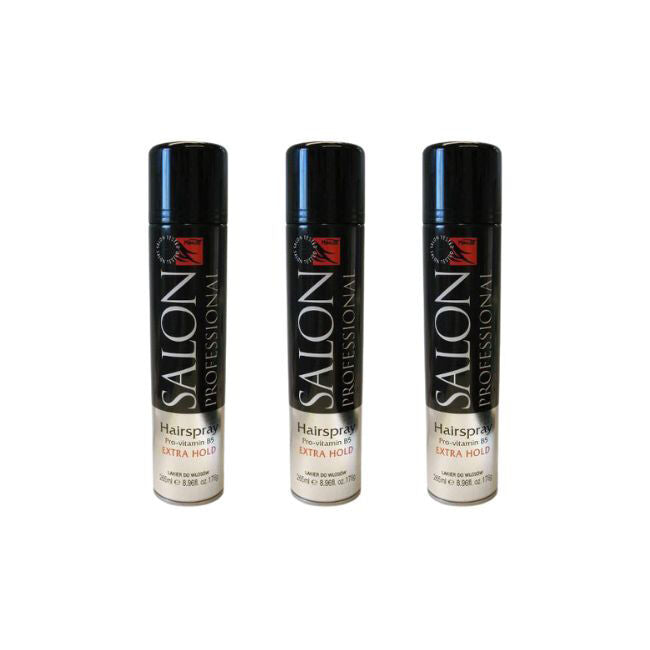 Minuet Salon Professional Spray Extra Hold 265ml For All Hair Types (3 Pack)