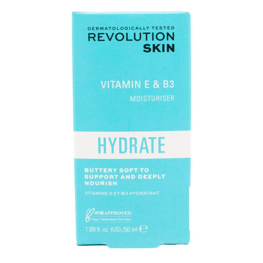 Revolution Facial Cream Skin Vitamin E & B3 Hydrate Moisturiser 50ml
