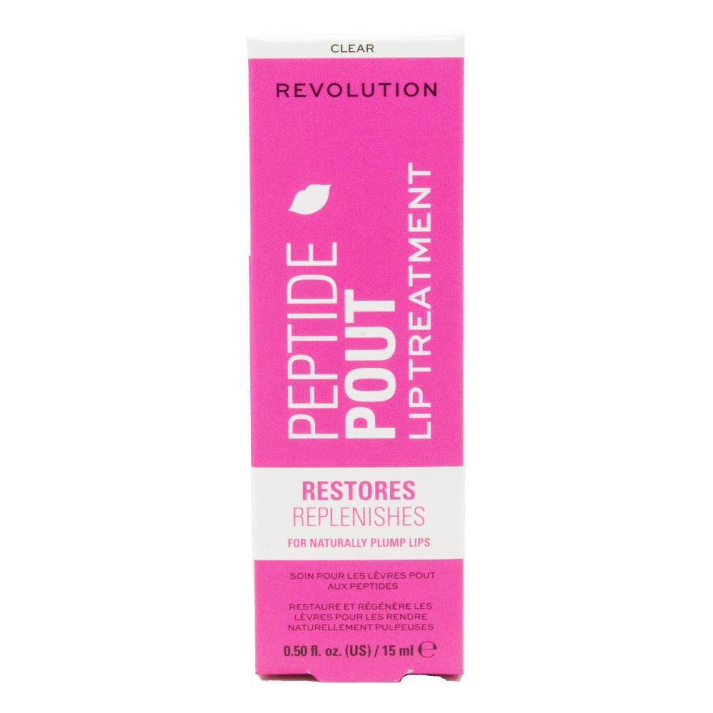 Revolution Clear 15ml Peptide Pout Plumping Moisturising Lip Balm Treatment