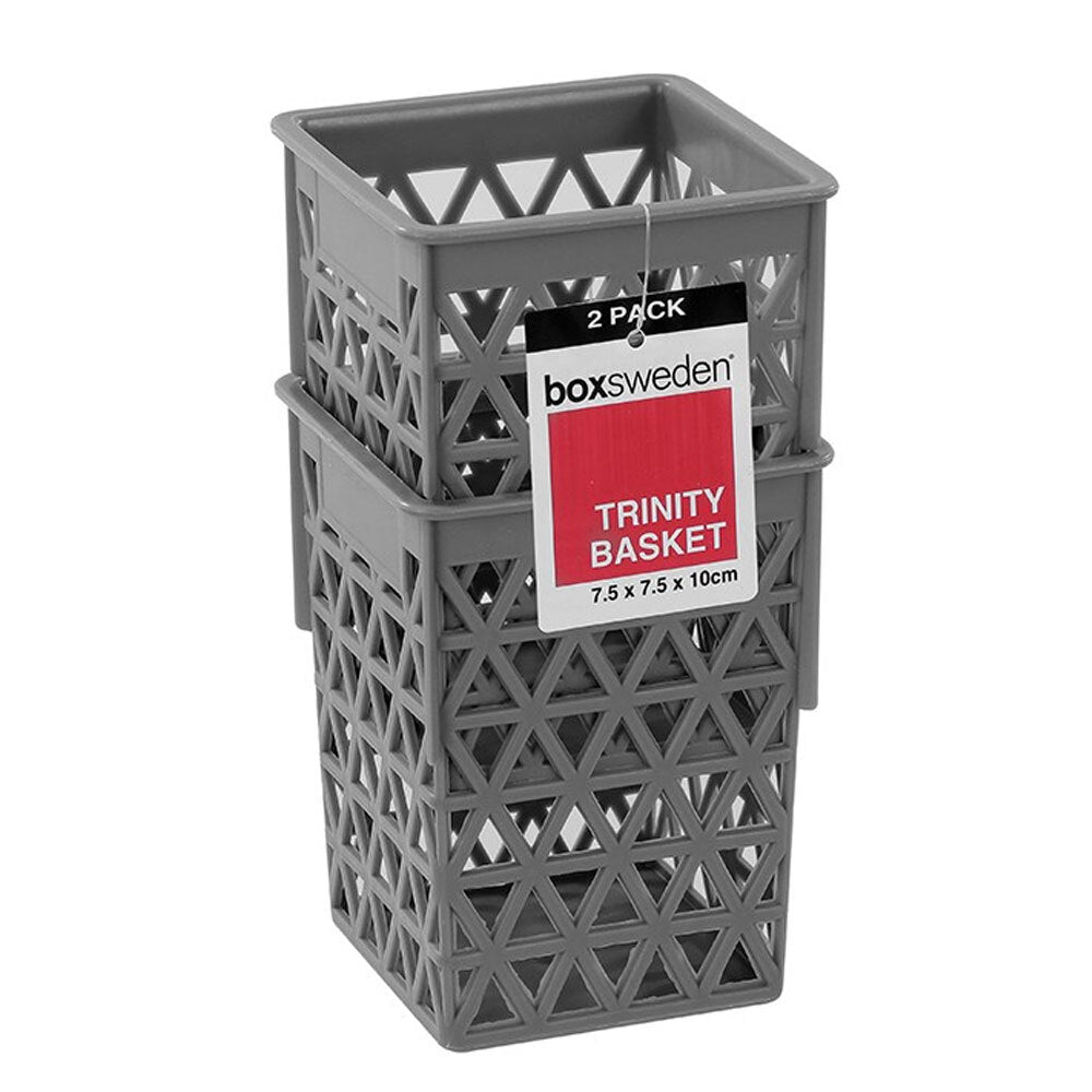 Boxsweden Trinity Basket/Organiser Home Storage/Container 10cm Assorted (12 Pieces) — image 4
