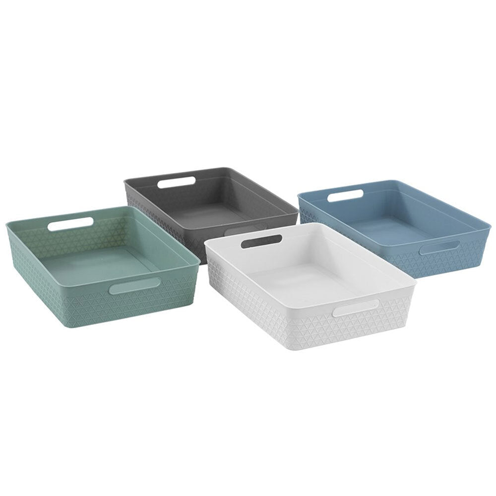 Boxsweden Trinity 32cm Basket Organiser Storage/Container w/ Handle Assorted (4 Pack) — image 6