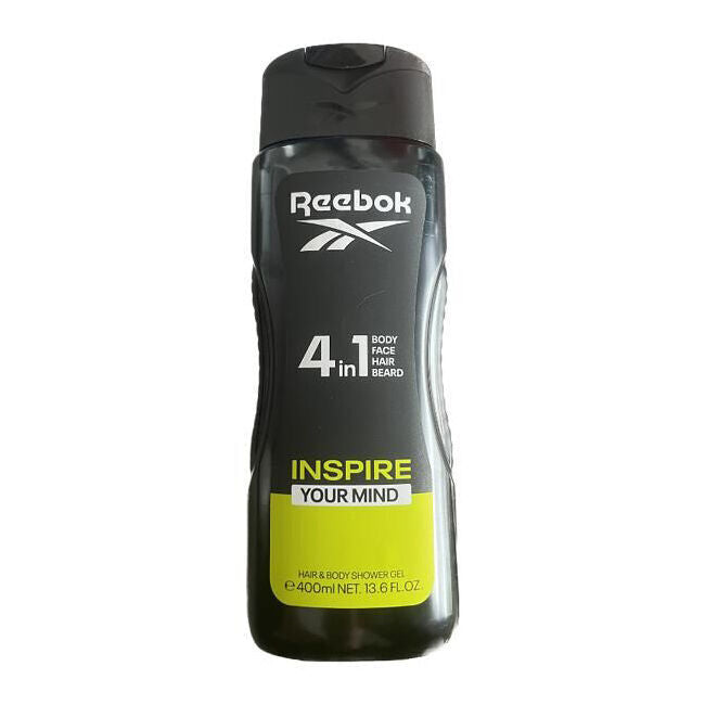Reebok 4in1 Shower Gel Inspire Your Mind 400ml For Hair/Face & Beard (8 Pack) — image 2