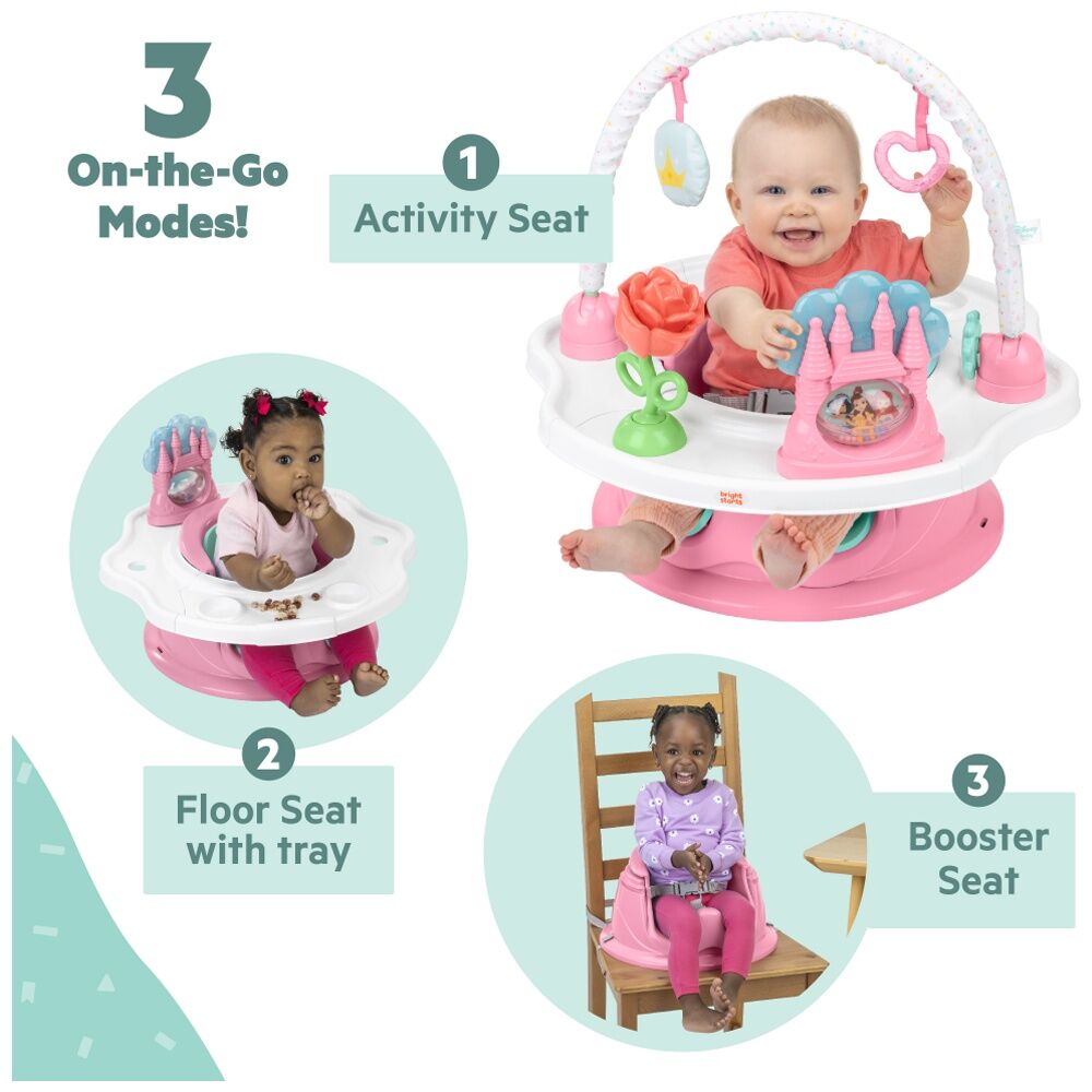 Bright Starts 6m+ Disney Princess Baby Booster 3 in 1 SuperSeat High Chair — image 3