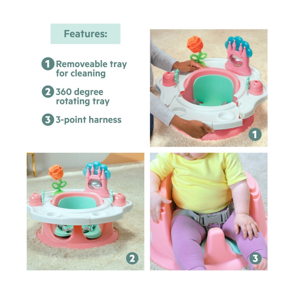 Bright Starts 6m+ Disney Princess Baby Booster 3 in 1 SuperSeat High Chair — image 7