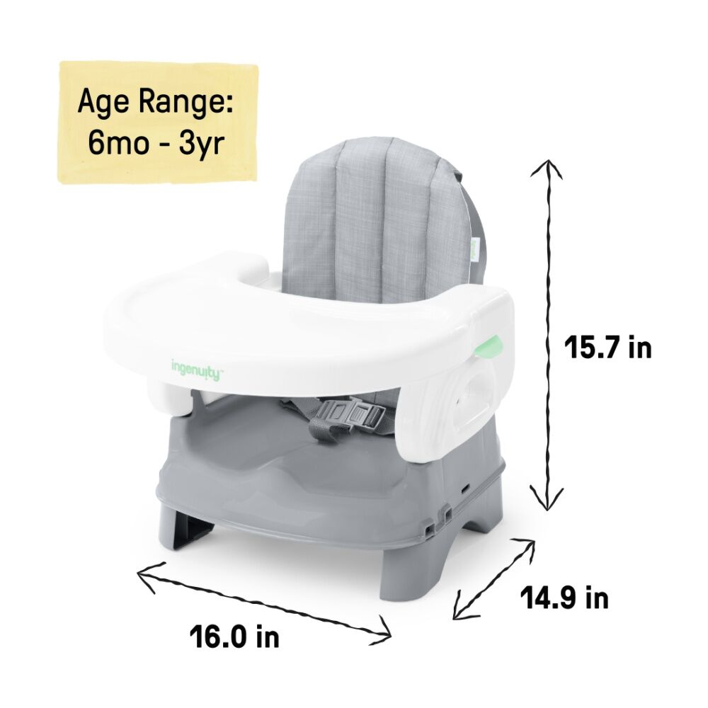 Ingenuity 5m+ Deluxe Comfort Folding Baby Booster High Chair w/ Adjustable Tray — image 2