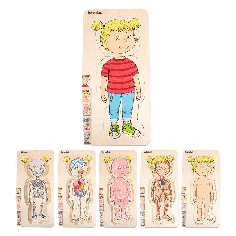Beleduc Your Body Puzzle Girl Anatomy Education Kids/Children - 3y+ (29 Pieces)