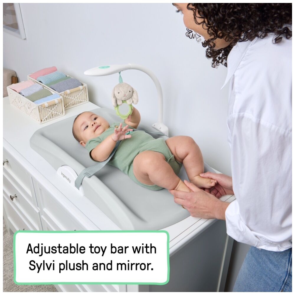 Ingenuity 0m+ Portable Day & Night Sylvi Baby Nappy Changing Pad Mat — image 7