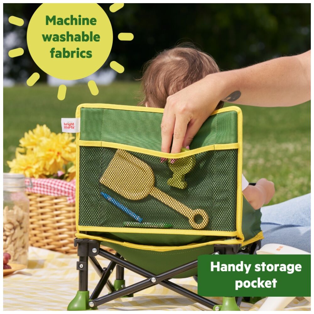 Bright Starts 6m+ John Deere Pop N Sit Portable Baby Booster High Chair — image 6