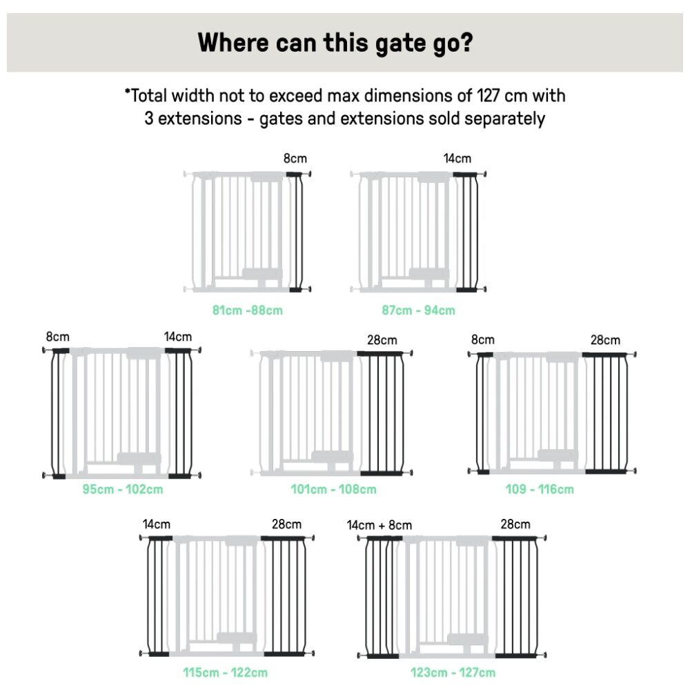 Ingenuity 73-80cm The Doorway Series Adjustable Baby Safety Open Gate 6m+ — image 10