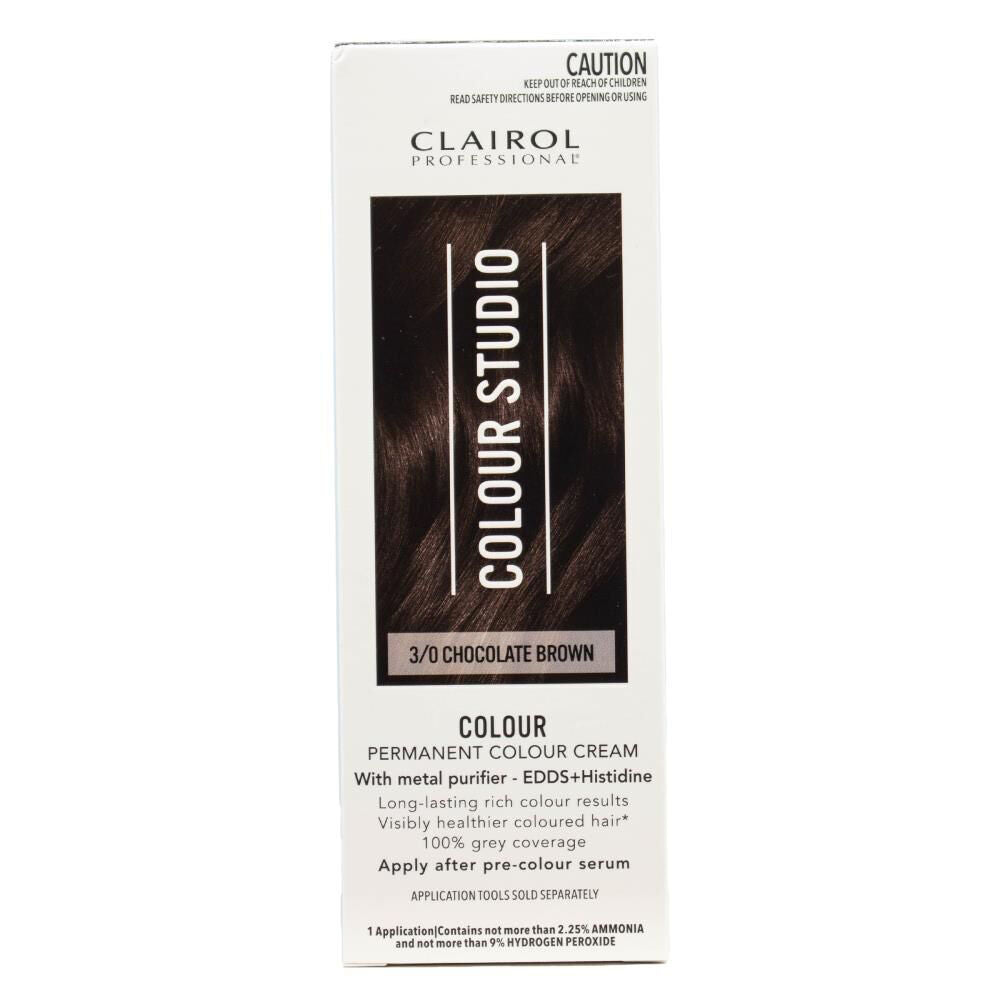 Clairol Hair Dye Professional Permanent Colour ream 3/0 Chocolate Brown