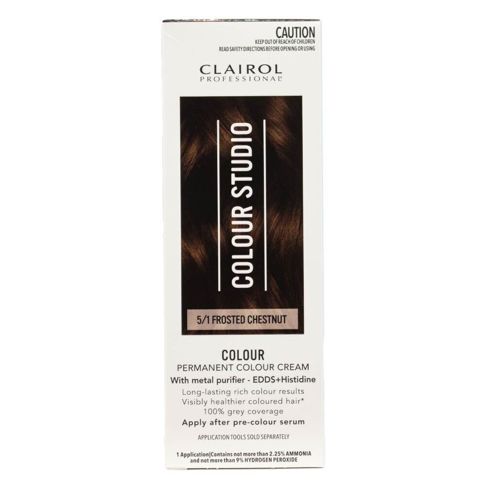 Clairol Professional Permanent Hair Colour Cream 5/1 Frosted Chestnut Dye (3 Pack) — image 2