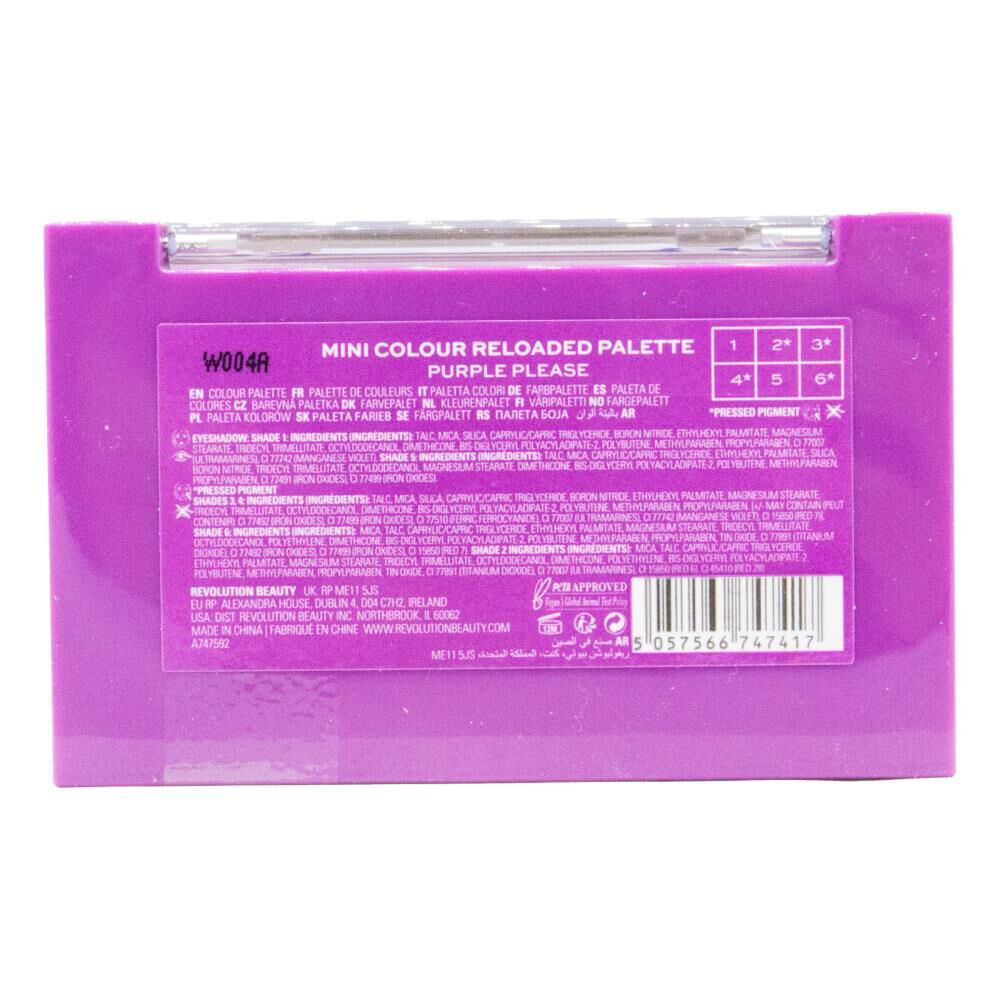 Revolution Purple Please 0.7g Mini Colour Reloaded Eye Shadow Palette — image 2