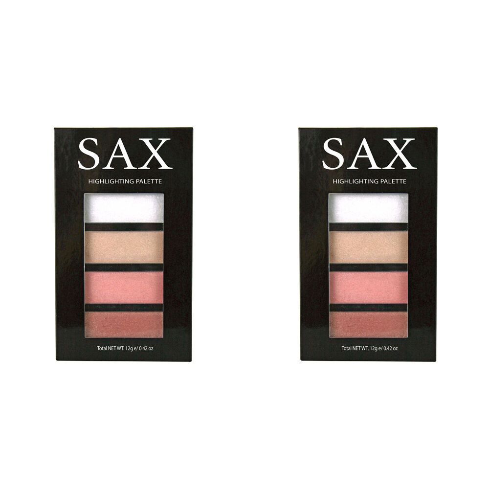 Sax Contouring & Highlighting Makeup Palette Face Illuminating Powder 12g (2 Pack)