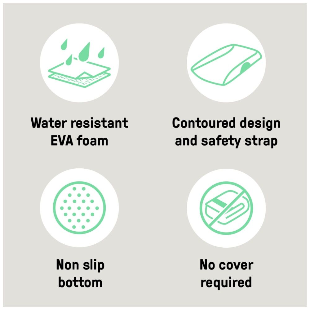 Ingenuity 0m+ Portable Comfy Clean Baby Nappy Changing Pad Mat — image 8