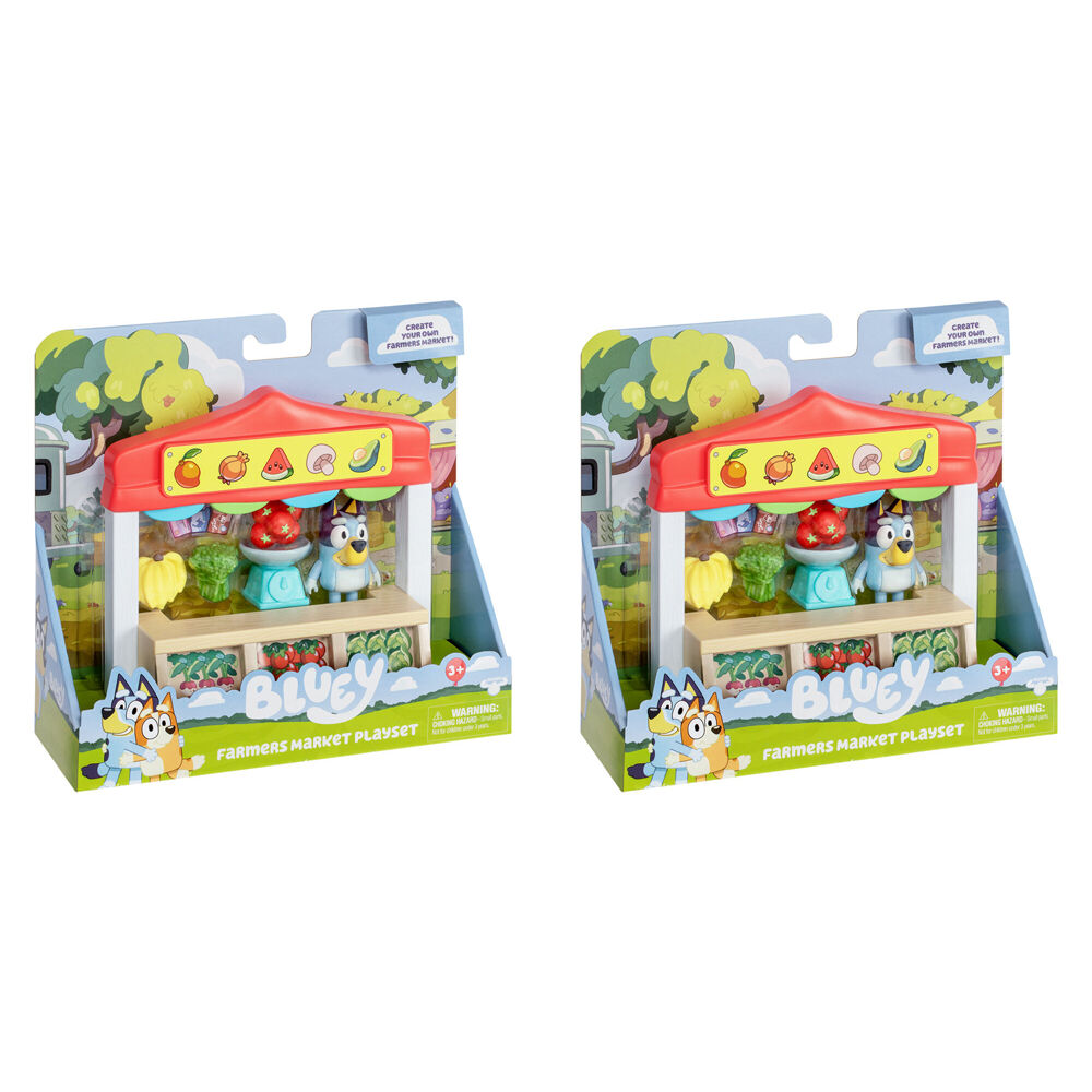 Bluey S12 Mini Figure Playset Kids/Children Figurine Play Toy Assorted 3y+ (2 Pack)