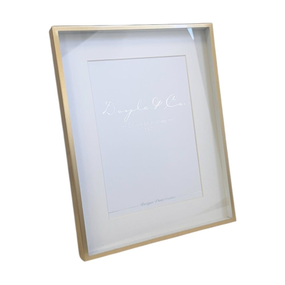 SS Collective 5x7 Matte Gold Finish Luxurious Rectangle Photo Frame