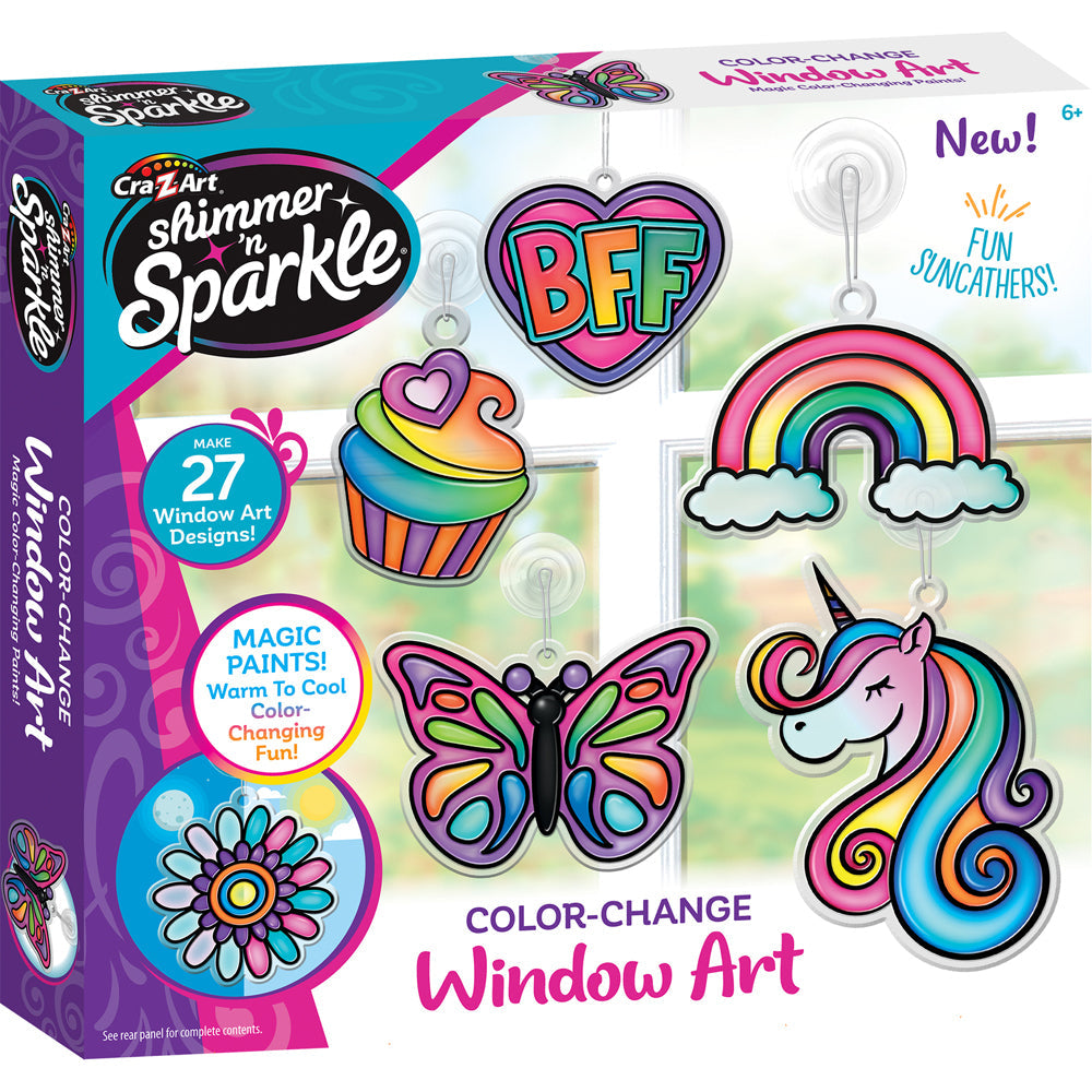 Shimmer 'N Sparkle Kids/Children Color Change Window Art DIY Kit 8y+ (2 Pack) — image 2