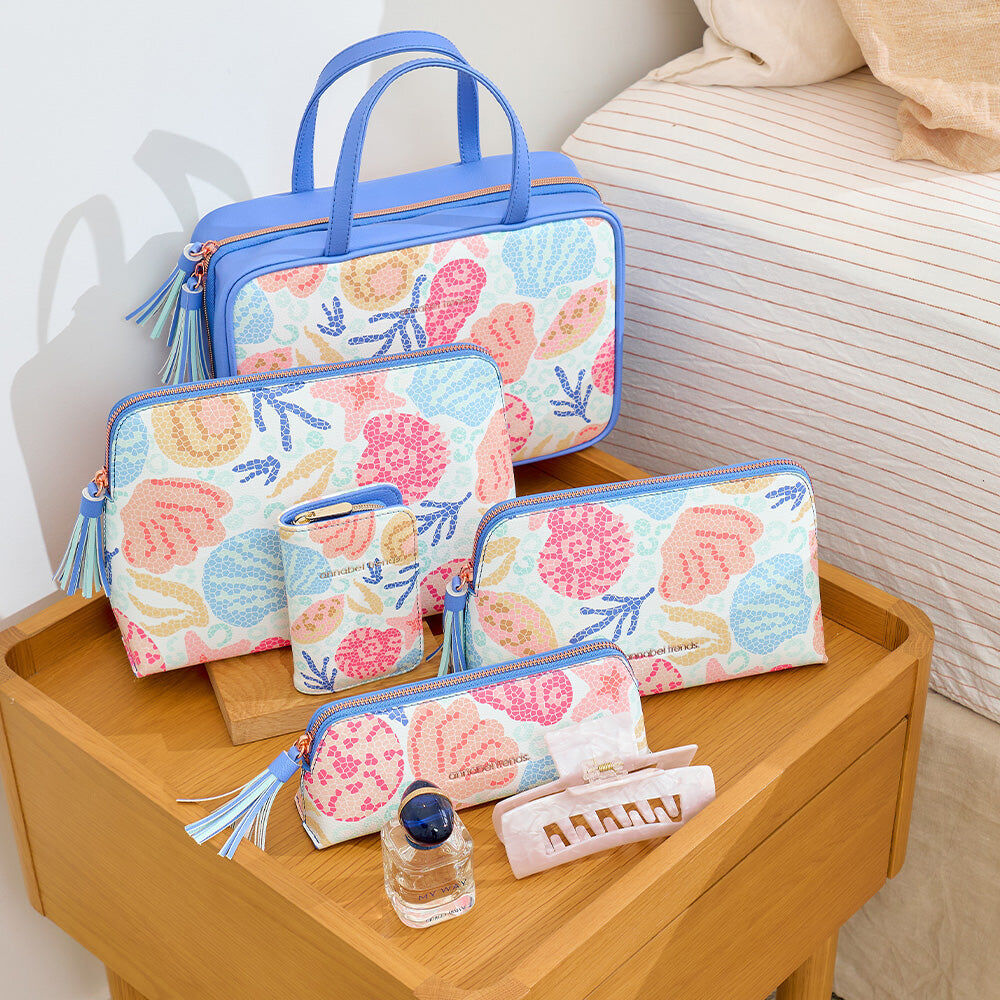 Annabel Trends Vanity Bag Travel Makeup Pouch Medium 23x13.5cm Shelly Beach — image 2