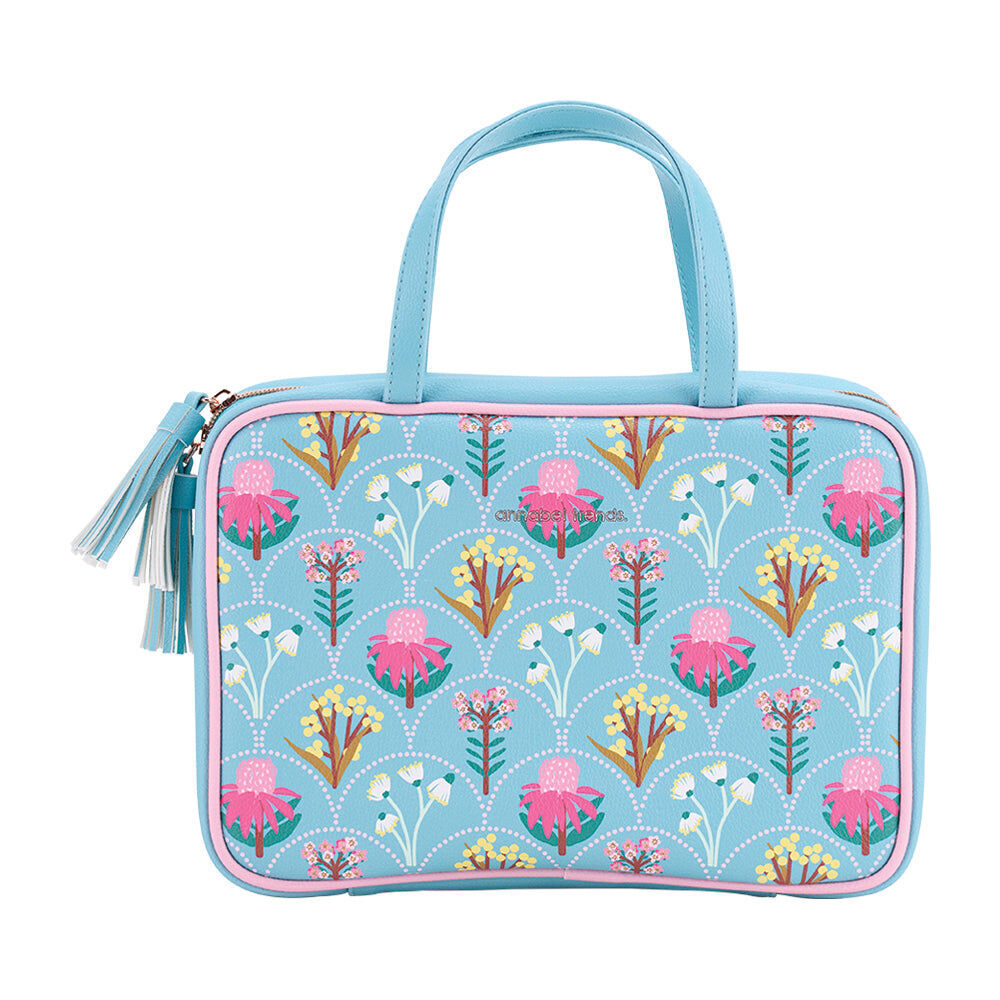 Annabel Trends 28cm Wildflower Vanity Toiletries Bag Storage Organiser