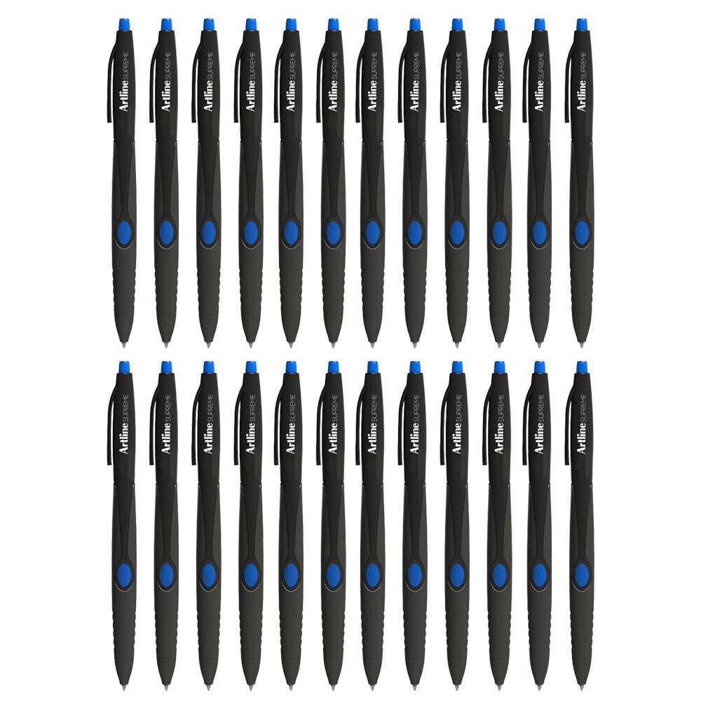 Artline Supreme 1.0mm Ball Point Pen - Blue (24 Pieces)