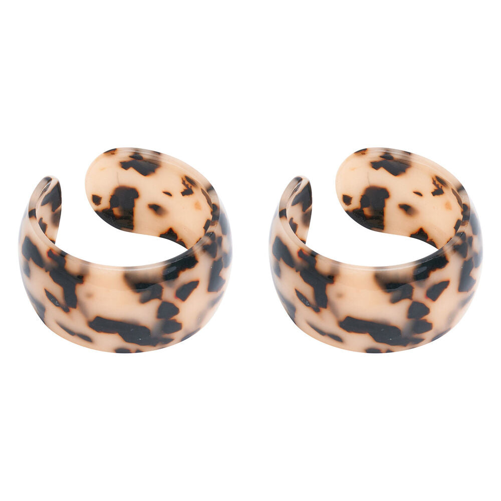 Annabel Trends Tamed Cuff Bangles Women Hand Accessory 7x3cm Tortoiseshell (2 Pack)