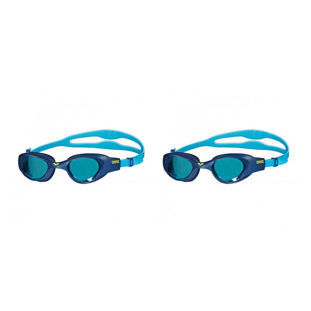 Arena The One Junior Goggles Swimming Eye Protection Light Blue/Blue (2 Pack)