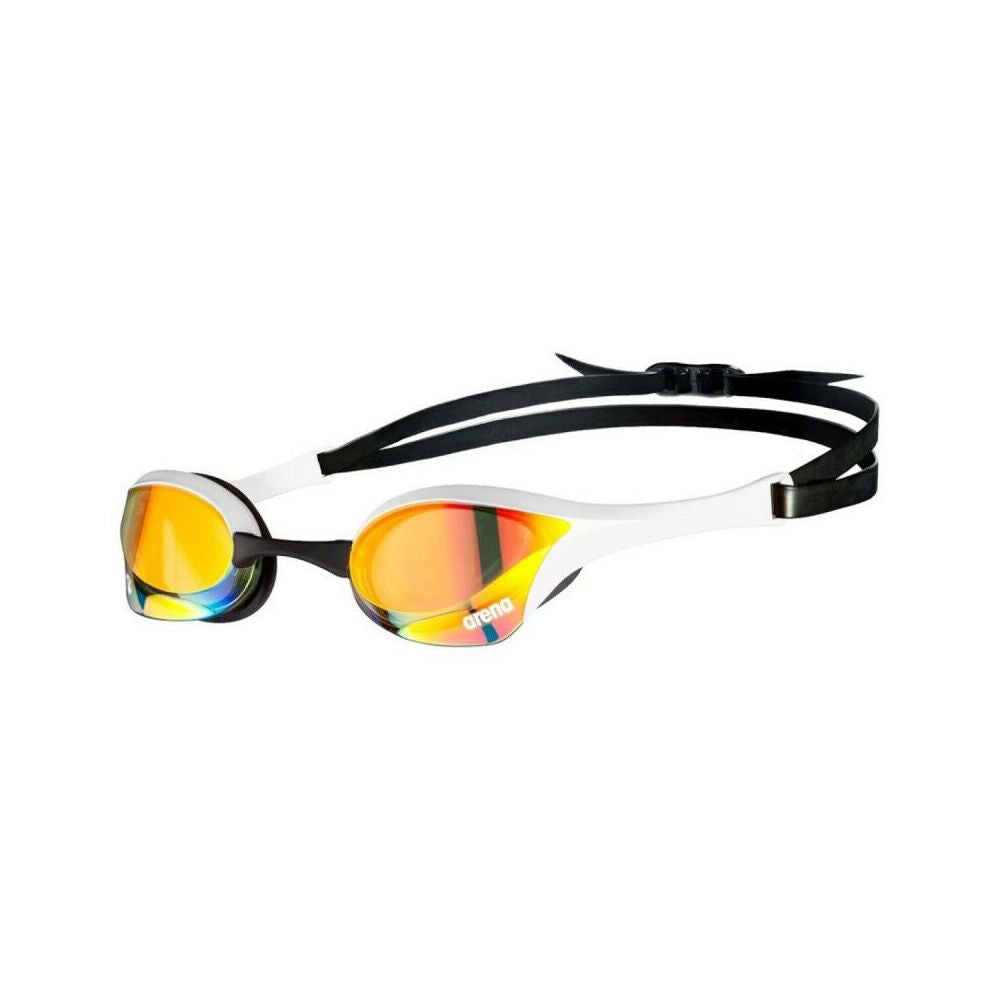 Arena Yellow/White Cobra Ultra Swipe Mirror Goggles Swimming Eye Protection
