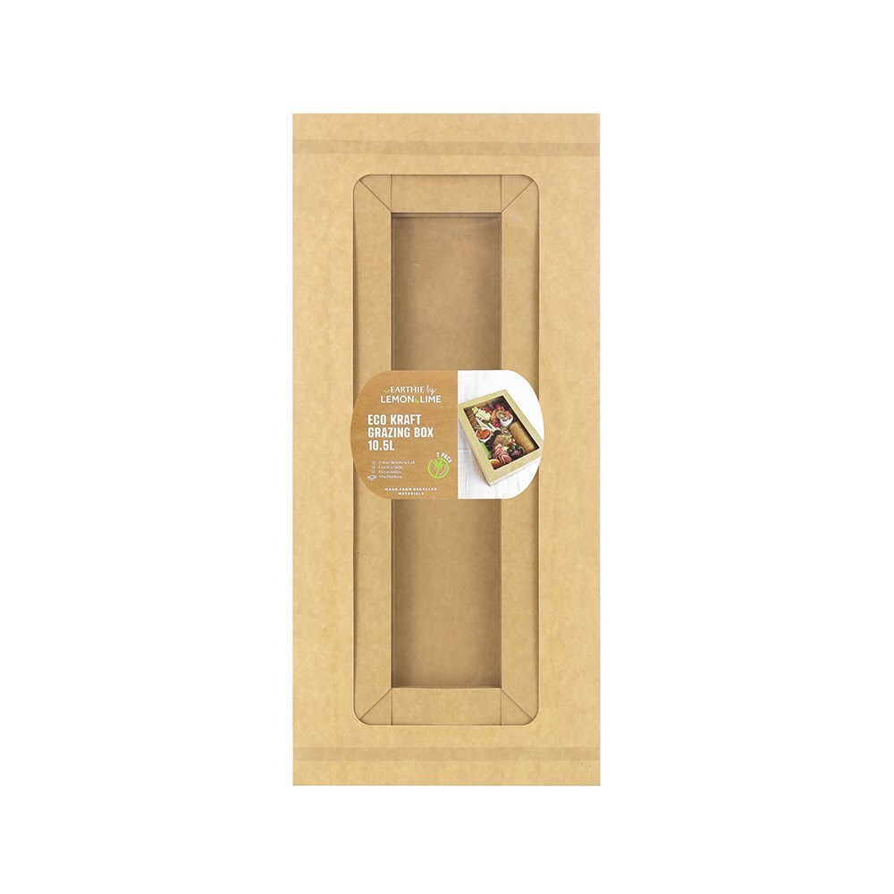 Lemon and Lime 4x 2pc Eco Kraft 55cm Grazing Box 10.5L Recyclable Set — image 6